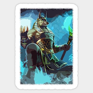 Anubis Lord of the Necropolis Sticker